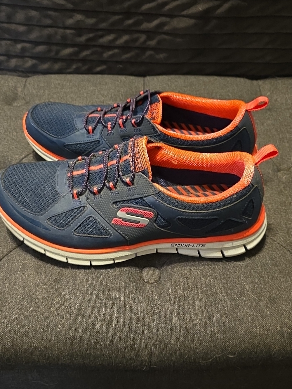 Skechers Men's Navy and PINK Slip-On Athletic Sneakers
